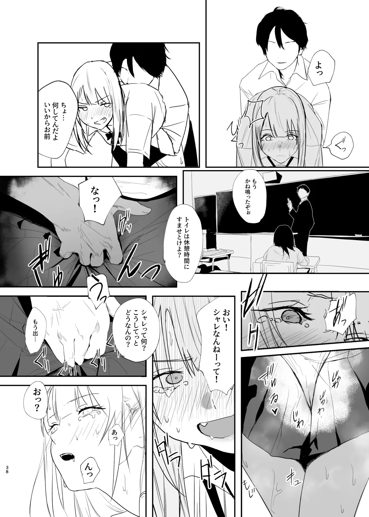 ギャルにいたずらする話 前編 Page.38