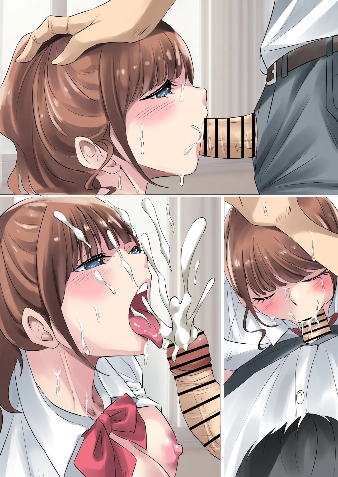 夏の田舎で巨乳母娘と馬鹿になるまで・・・汗だくオホ声親子丼SEX 02 Page.50