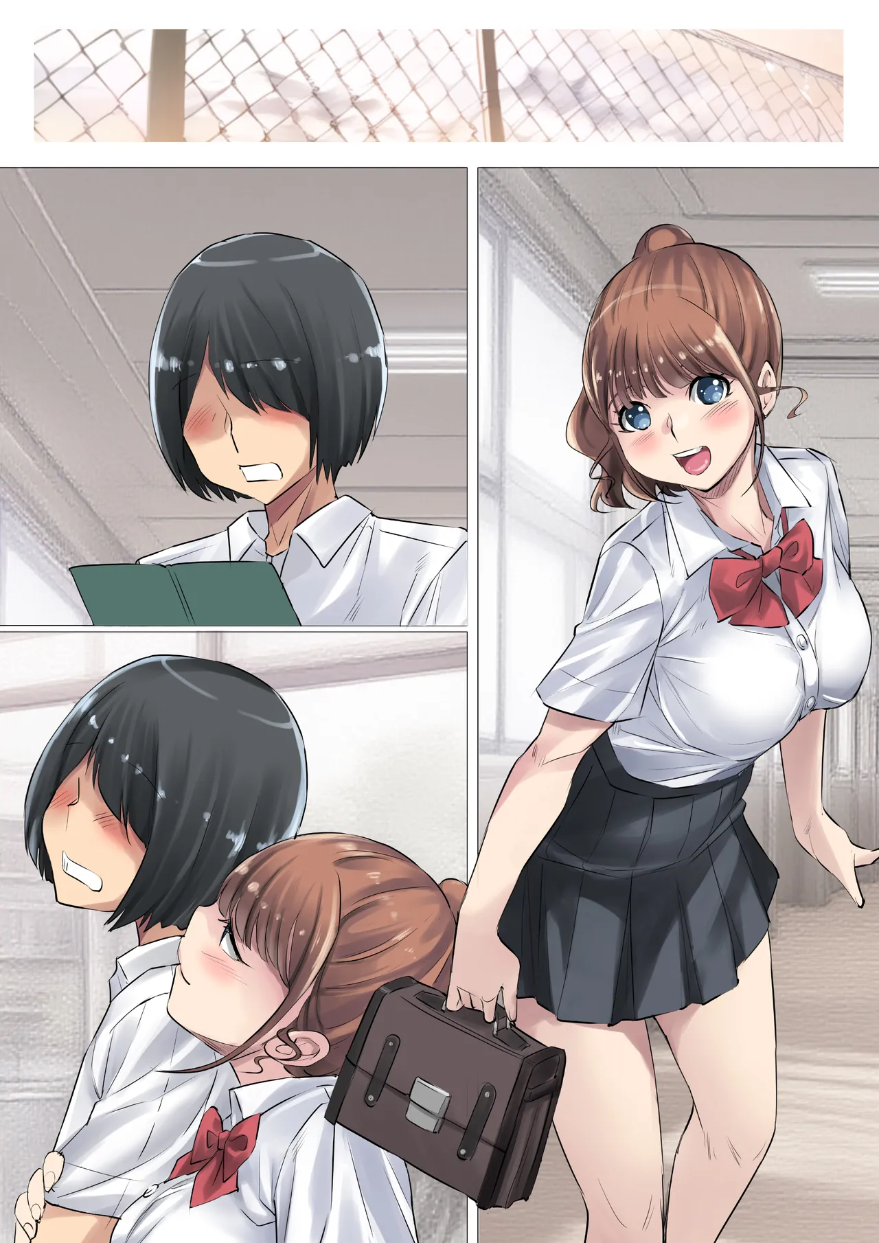 夏の田舎で巨乳母娘と馬鹿になるまで・・・汗だくオホ声親子丼SEX 02 Page.52