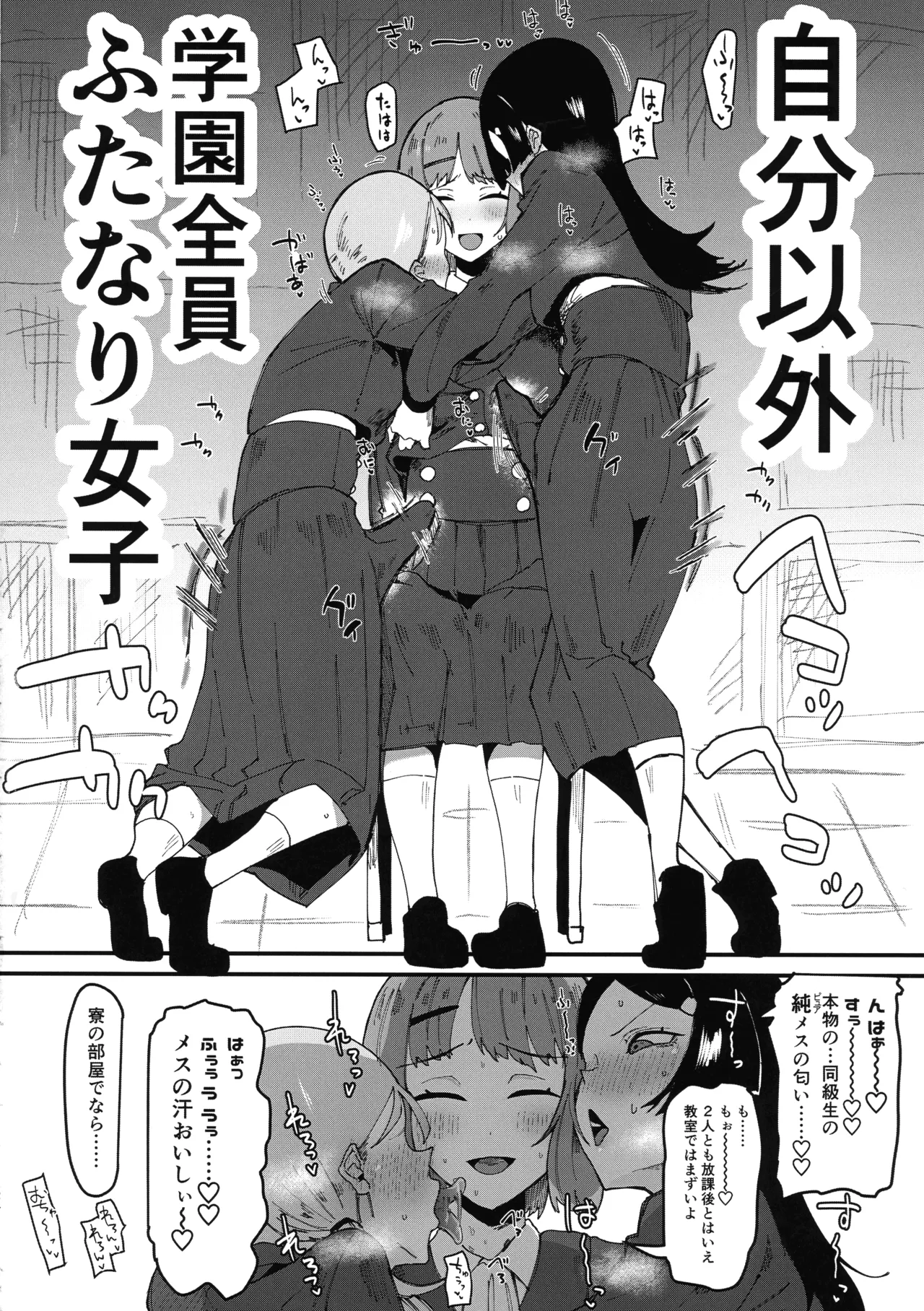 自分以外全員ふたなり女子学園 二 倫理擾乱生徒会長啓蒙編 Page.24