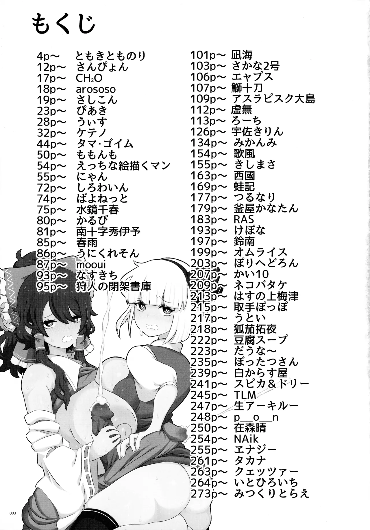 東方ふたなりクソ雑魚おちんぽ合同誌 下巻 Page.2