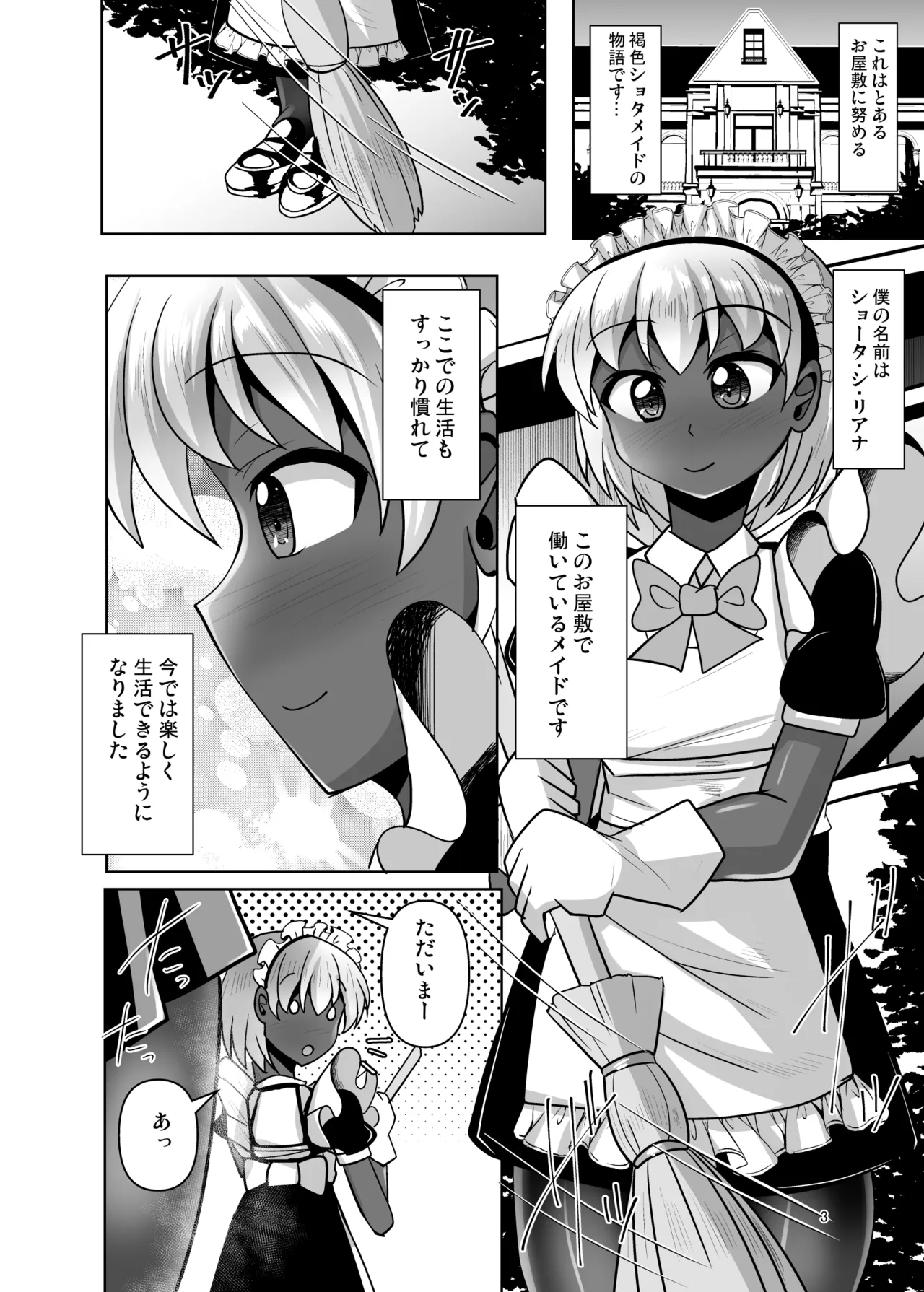 ふたなりお嬢様は褐色メイドの穴を掘る Page.3