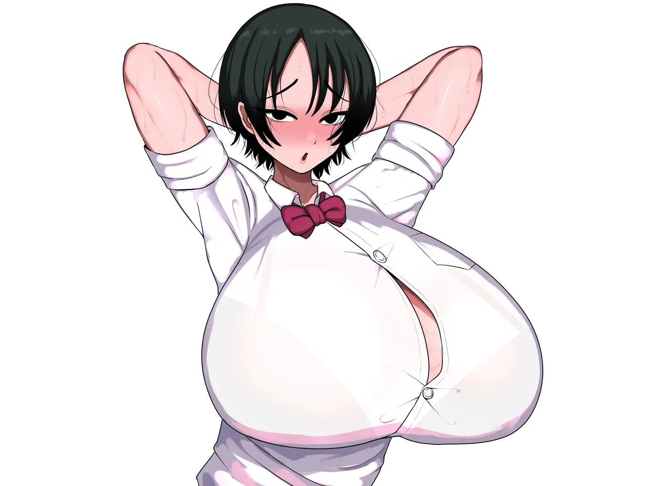 男友達みたいな爆乳ボーイッシュ幼馴染が無自覚にデカパイで誘惑してくる話 Page.92