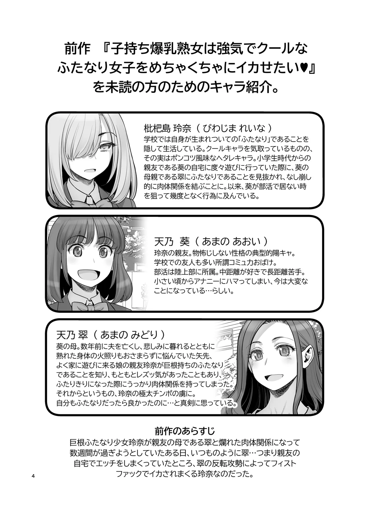クールなふたなり女子は親友のふたなりチンポでメチャクチャにイカされたい♥ Page.3