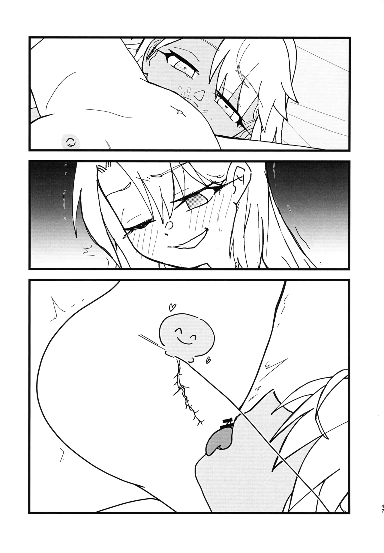 イリクロlog PART.1 イリヤとクロエのイチャイチャらくがき本 Page.48