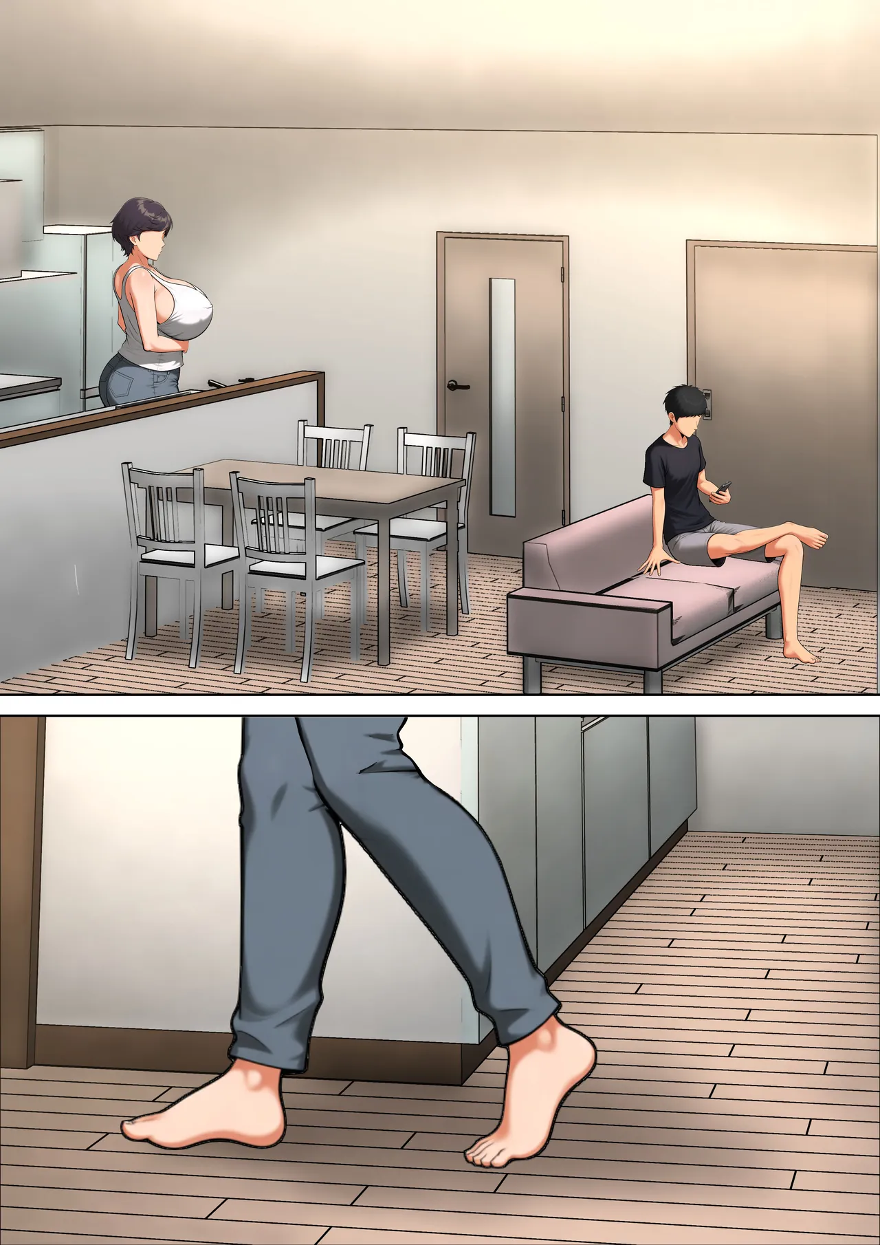 仕方なく母ちゃんとセックスします9 Page.9