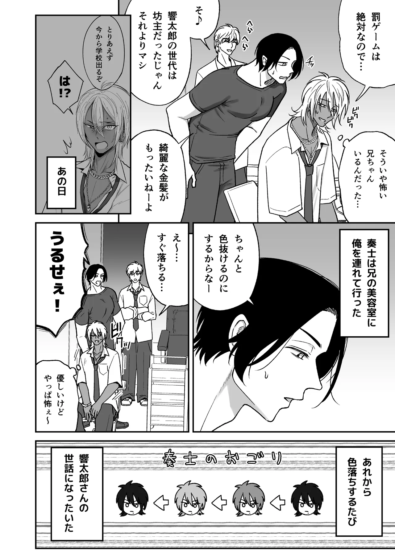 付き合って2ヶ月めのギャル男と砂浜でいちゃいちゃ Page.24