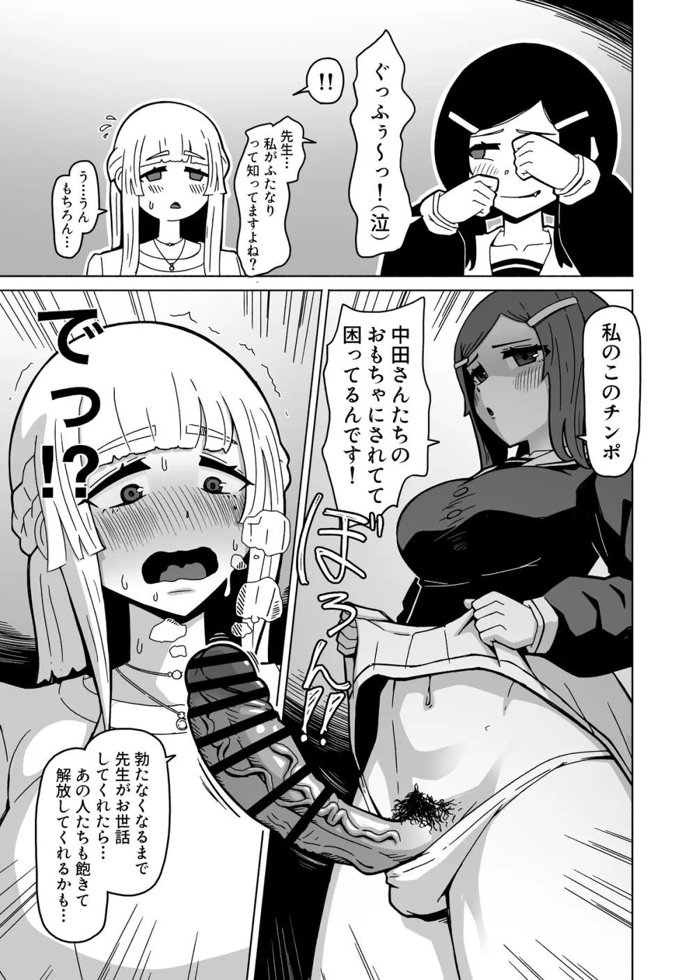 やがてヤリ部屋作ってクラスのギャル達とハメまくるふたなり陰キャ Page.3