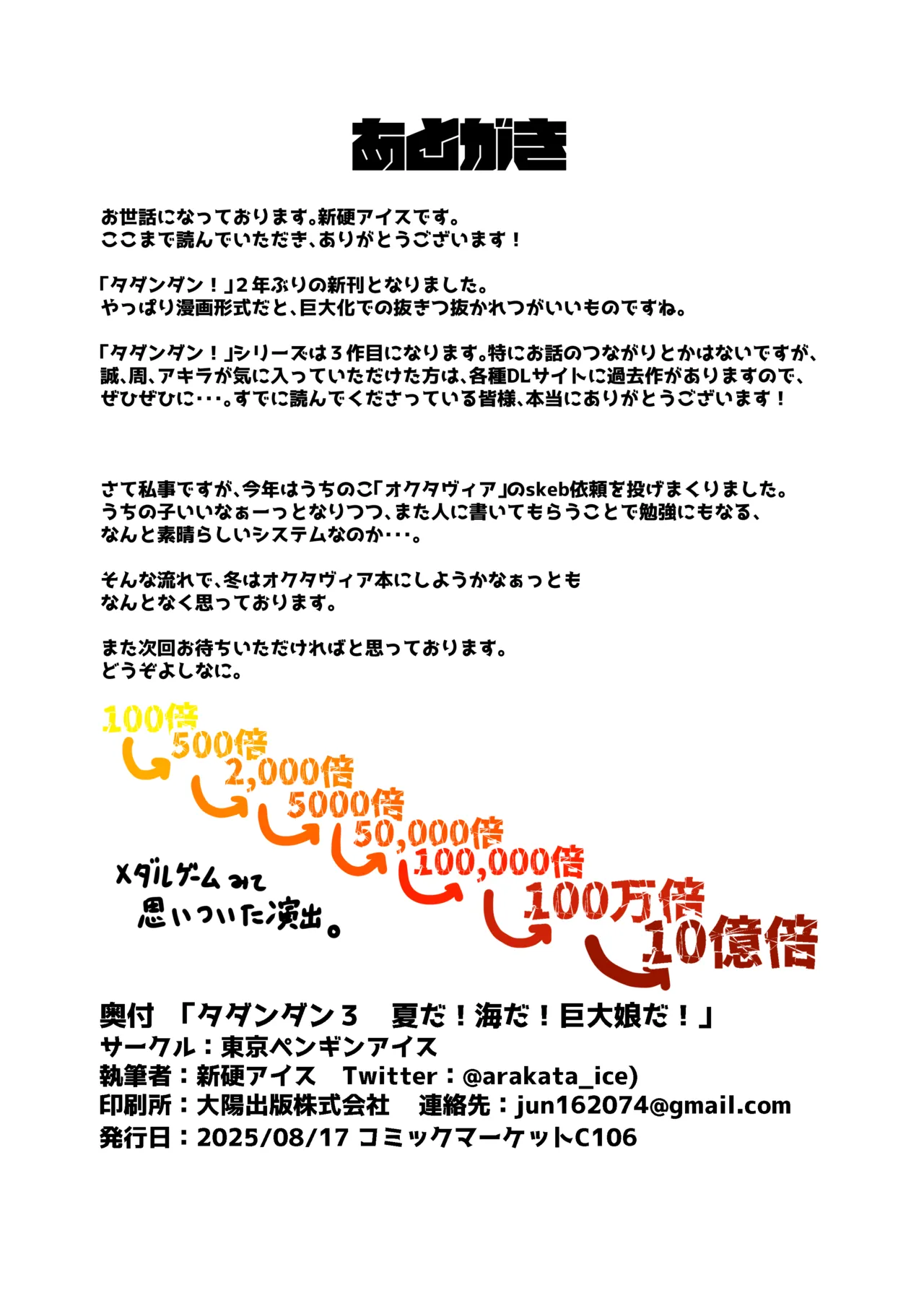 タダンダン３ 夏だ！海だ！巨大娘だ！ Page.27