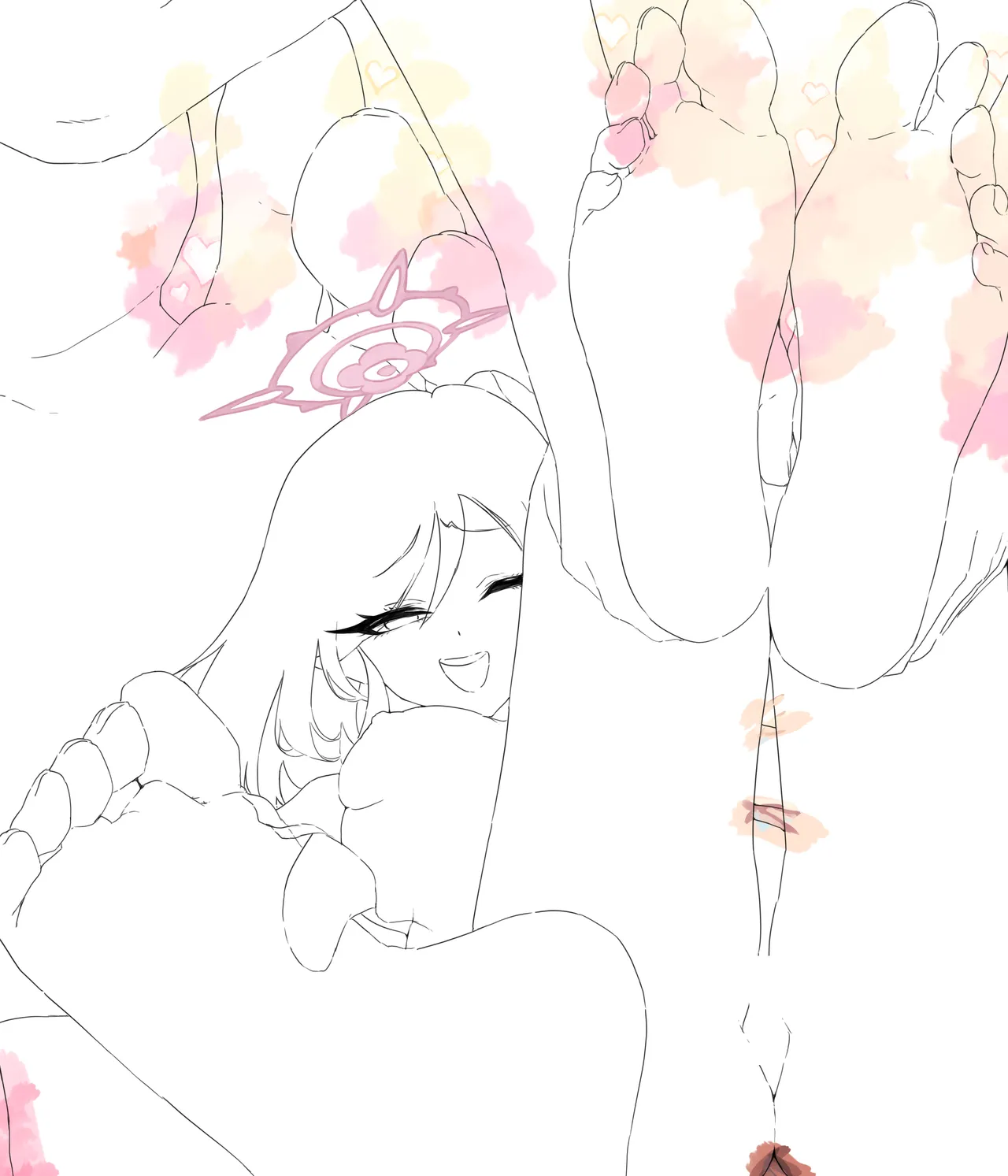 ムツキちゃんの色んなところを舐めまわしておもらしさせる絵 Page.26