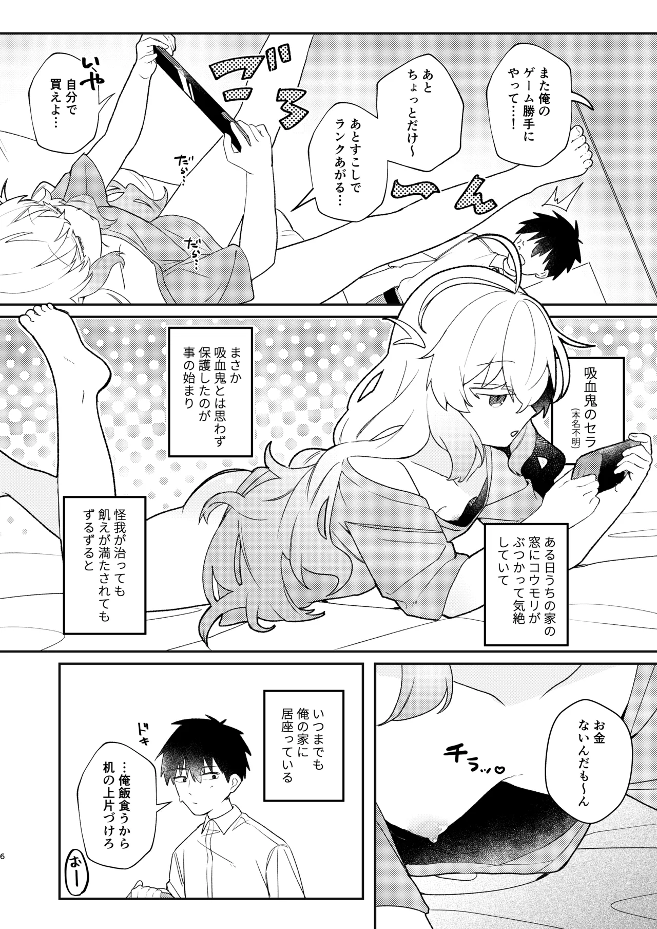 居候してるロリ体型ニート吸血鬼と家賃と血の対価にセックスする本 Page.5