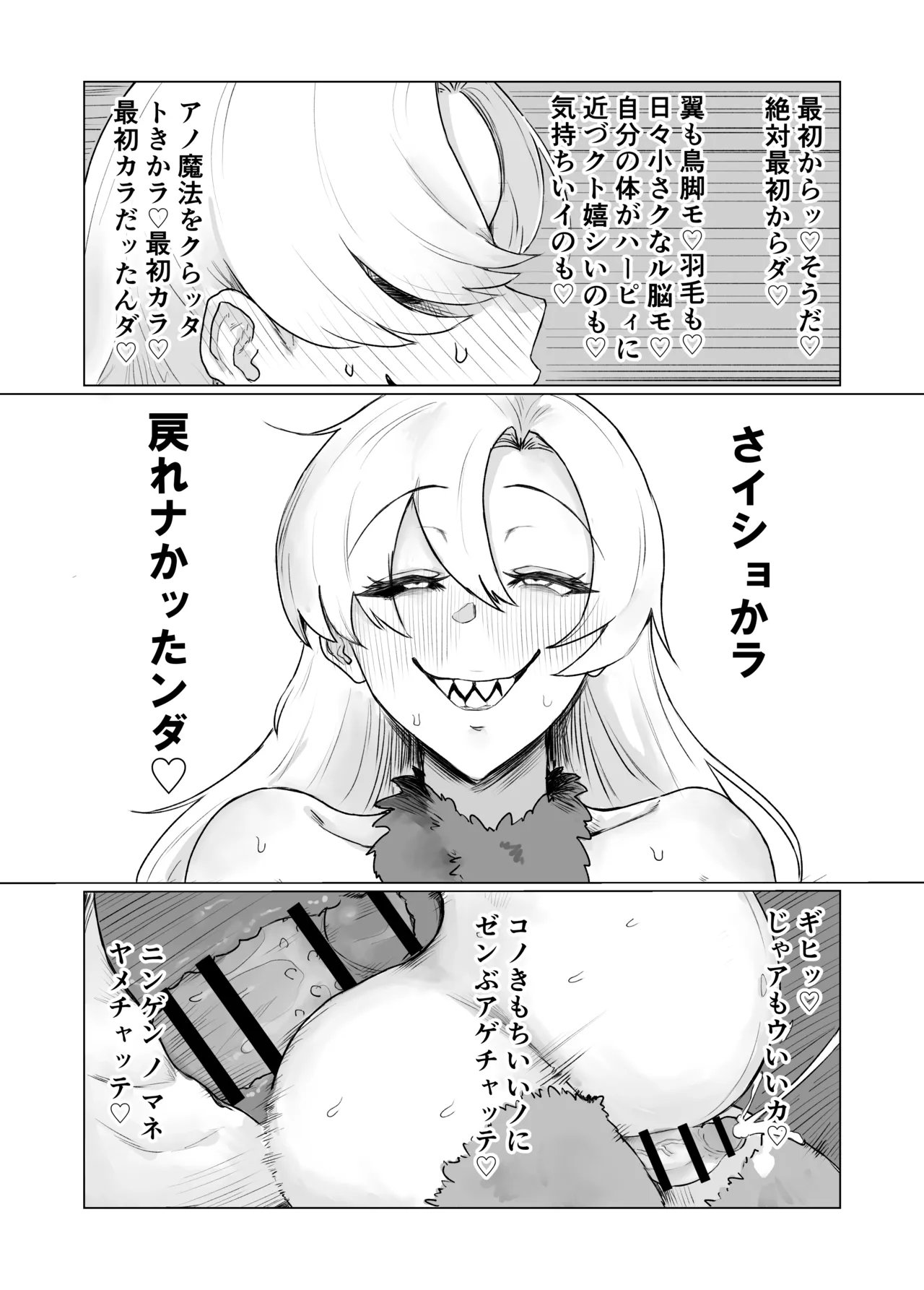 最強女騎士ふたなりハーピィ化 Page.52