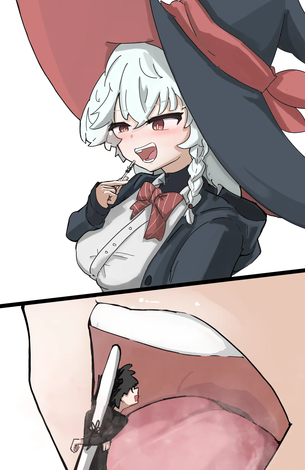先生食べて魔力補給したい白尾エリ Page.7