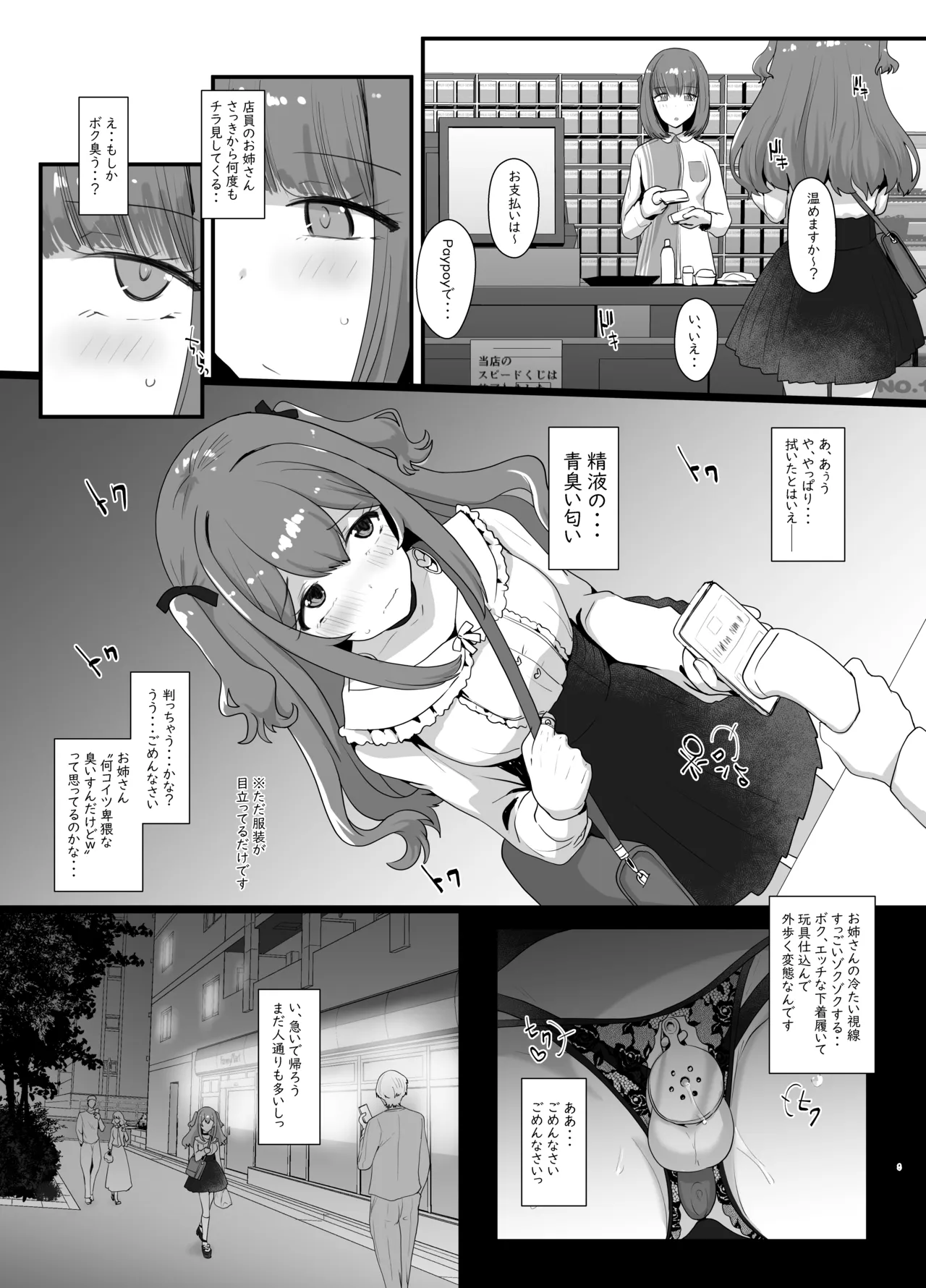 露出系女装男子がモノに堕ちるまで Page.8