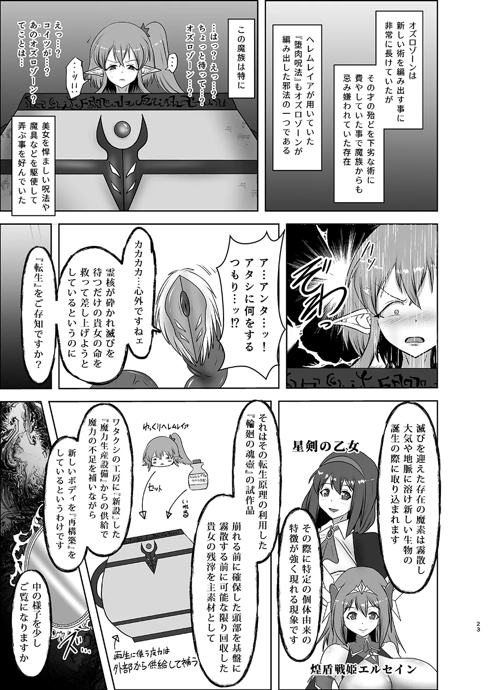 煌盾戦姫エルセイン intermission 蒐淫の司書と催乱の妖童 + 煌盾戦姫エルセイン 堕肉嘲罰 前編:戦姫獄悶恥刑  + 煌盾戦姫エルセイン 堕肉嘲罰 後編:敗姫の末路・虐淫永獄 Page.87