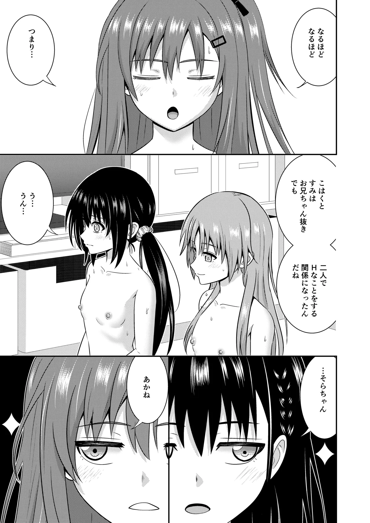 姉妹同士の見せ合いエッチ Page.2