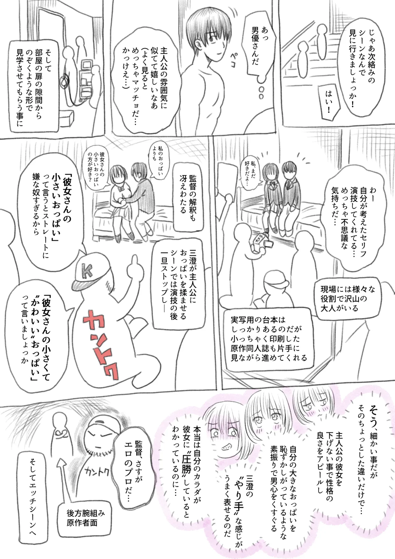 AV撮影現場に行ってきたよ！レポ漫画 Page.2