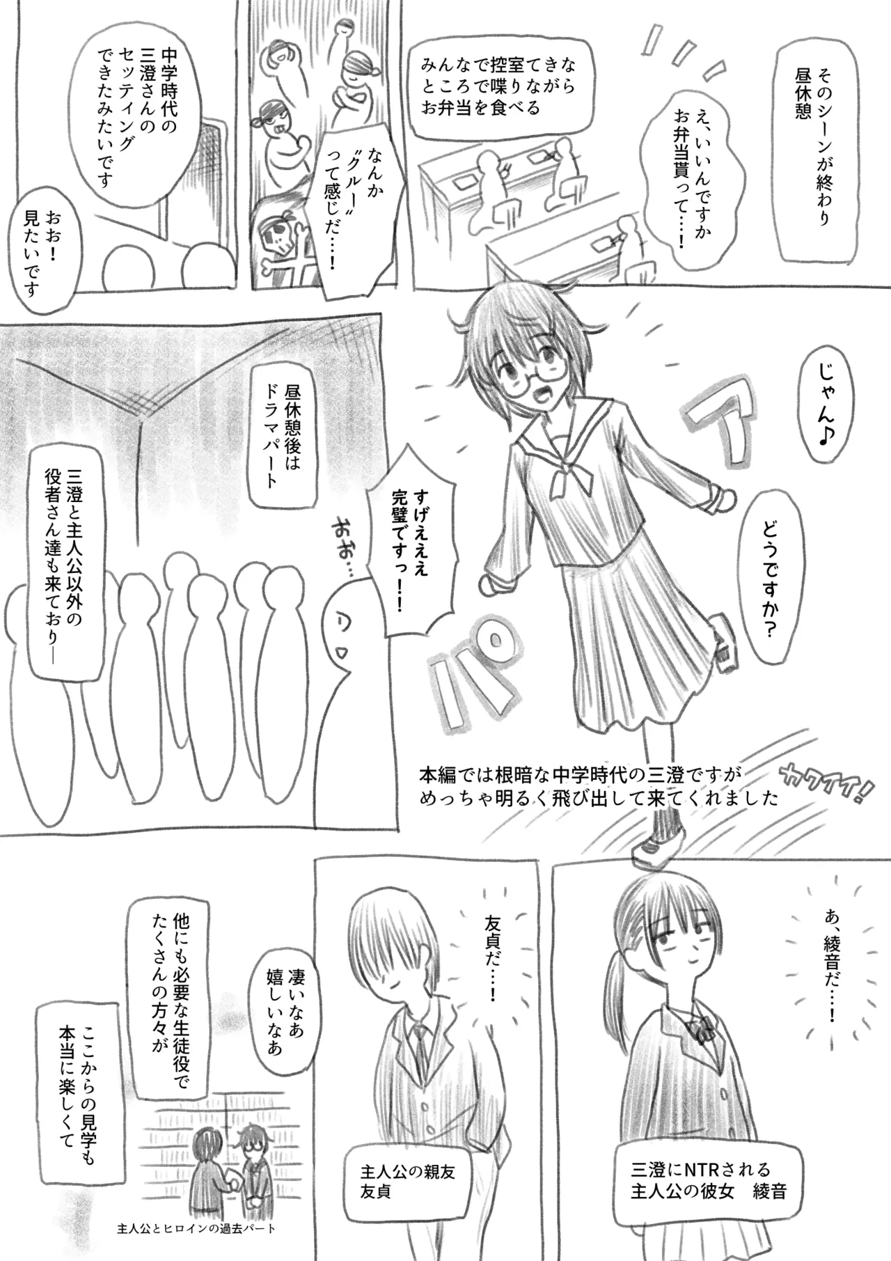 AV撮影現場に行ってきたよ！レポ漫画 Page.4