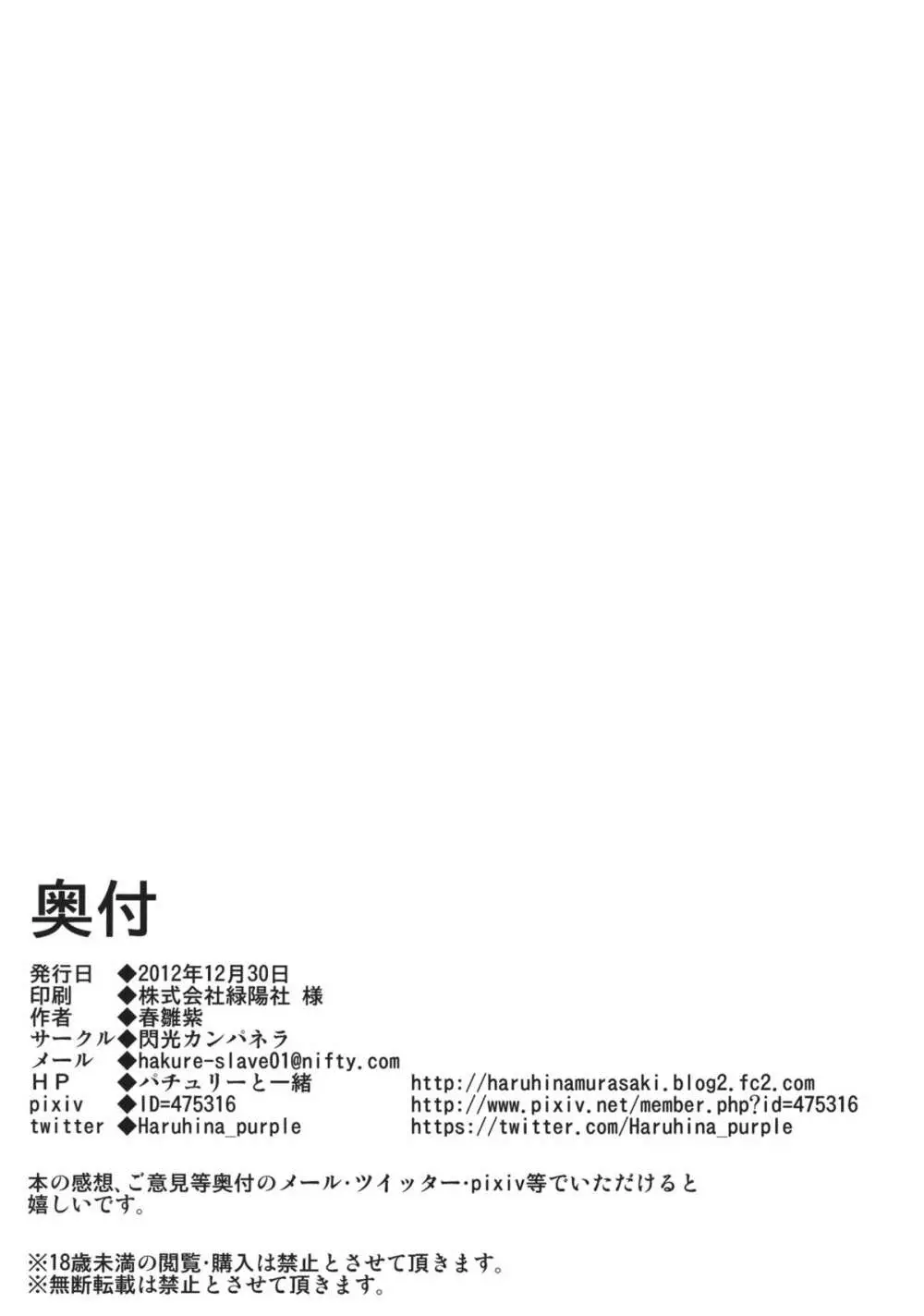 幻想郷攻略作戦 パチュリー・紅美鈴編 Page.30