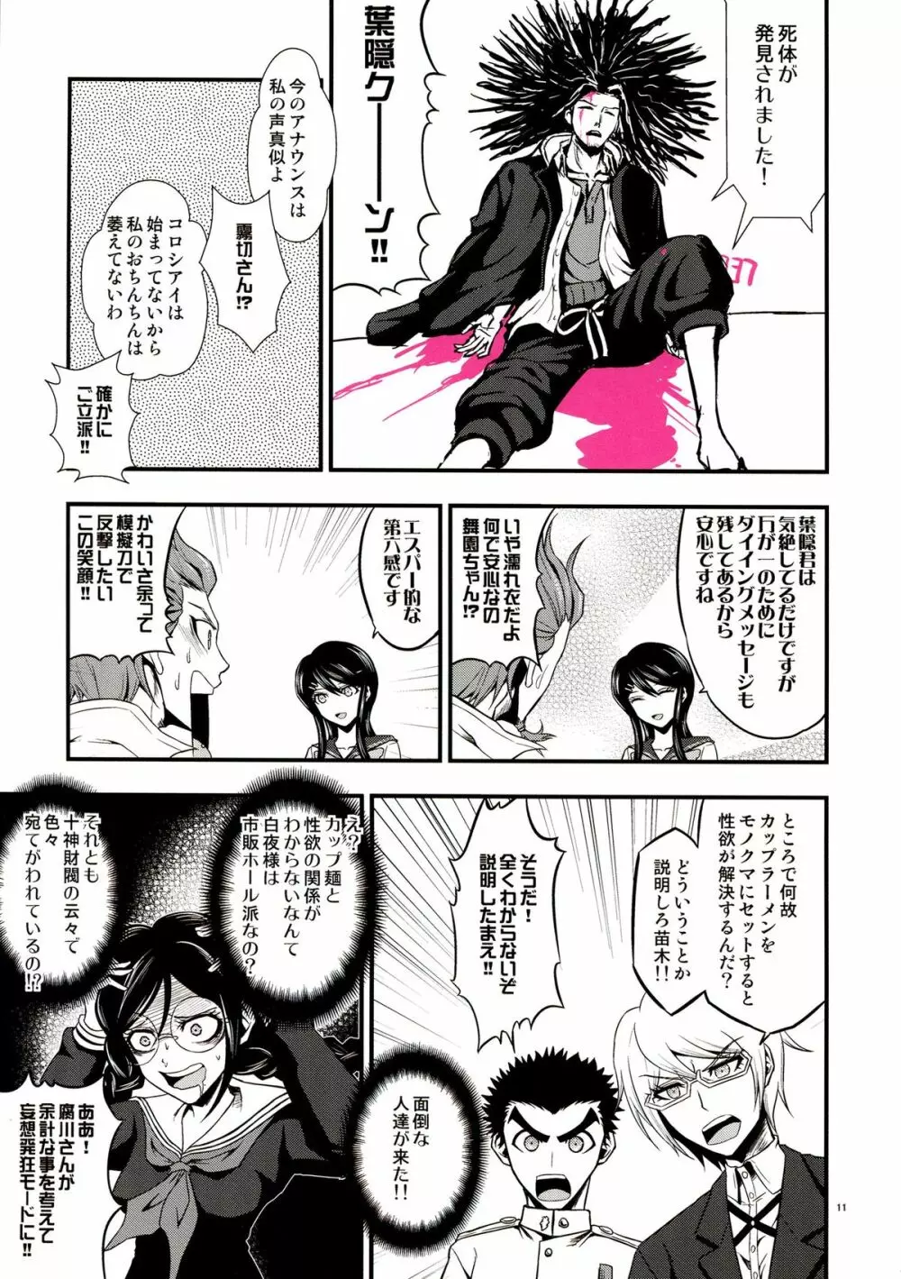 超高校級のふたなり娘達にモノクマが掘られる本 Page.11